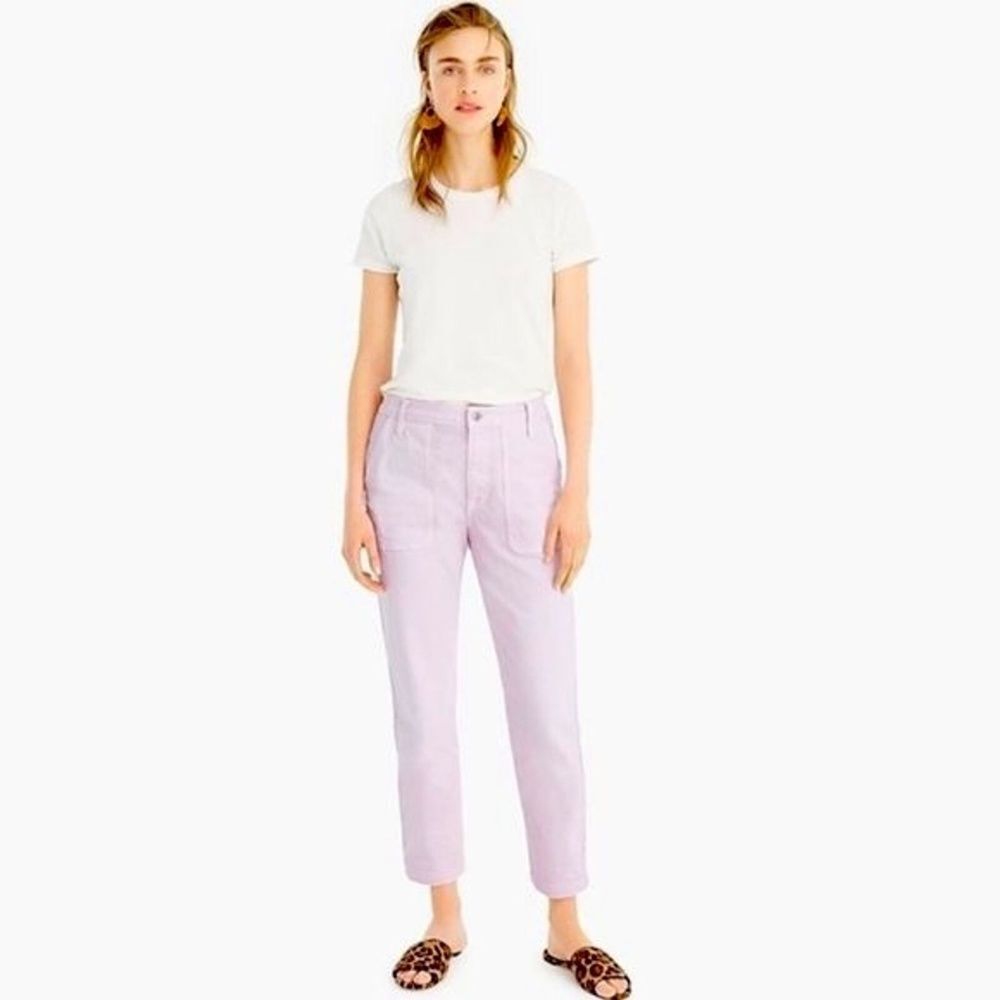 NWT J Crew Straight Leg Crop Denim Jean